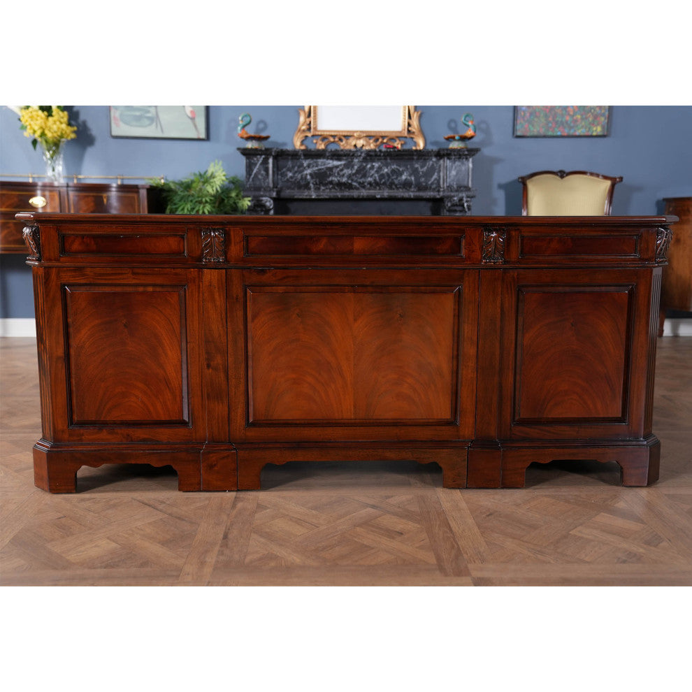 Penhurst Mahogany and Leather Desk