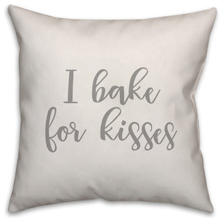 I Bake For Kisses 16x16 Throw Pillow