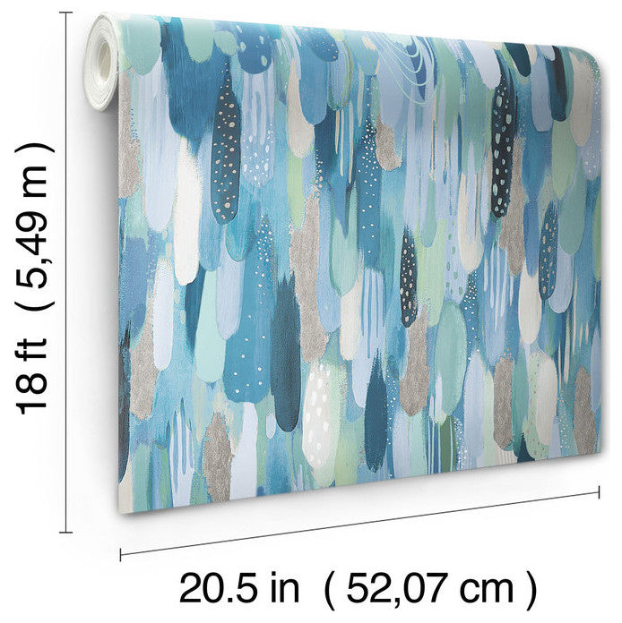 EttaVee Brushstroke Peel & Stick Wallpaper