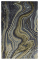 Weave & Wander Nakita Rug, Olive Green/Deep Gray/Blue, 2ft x 3ft Rug
