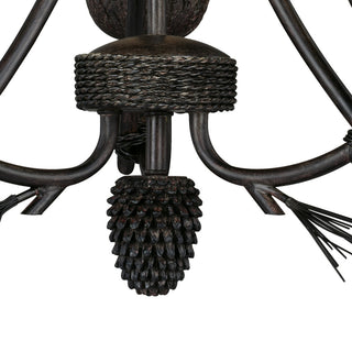 Sierra 3-Light Mini Chandelier Black Walnut