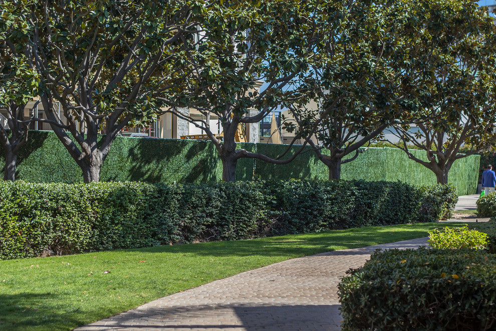 Artificial Boxwood Hedge Mat Uv Rated Medium 10-Piece, 25 Sq.Ft