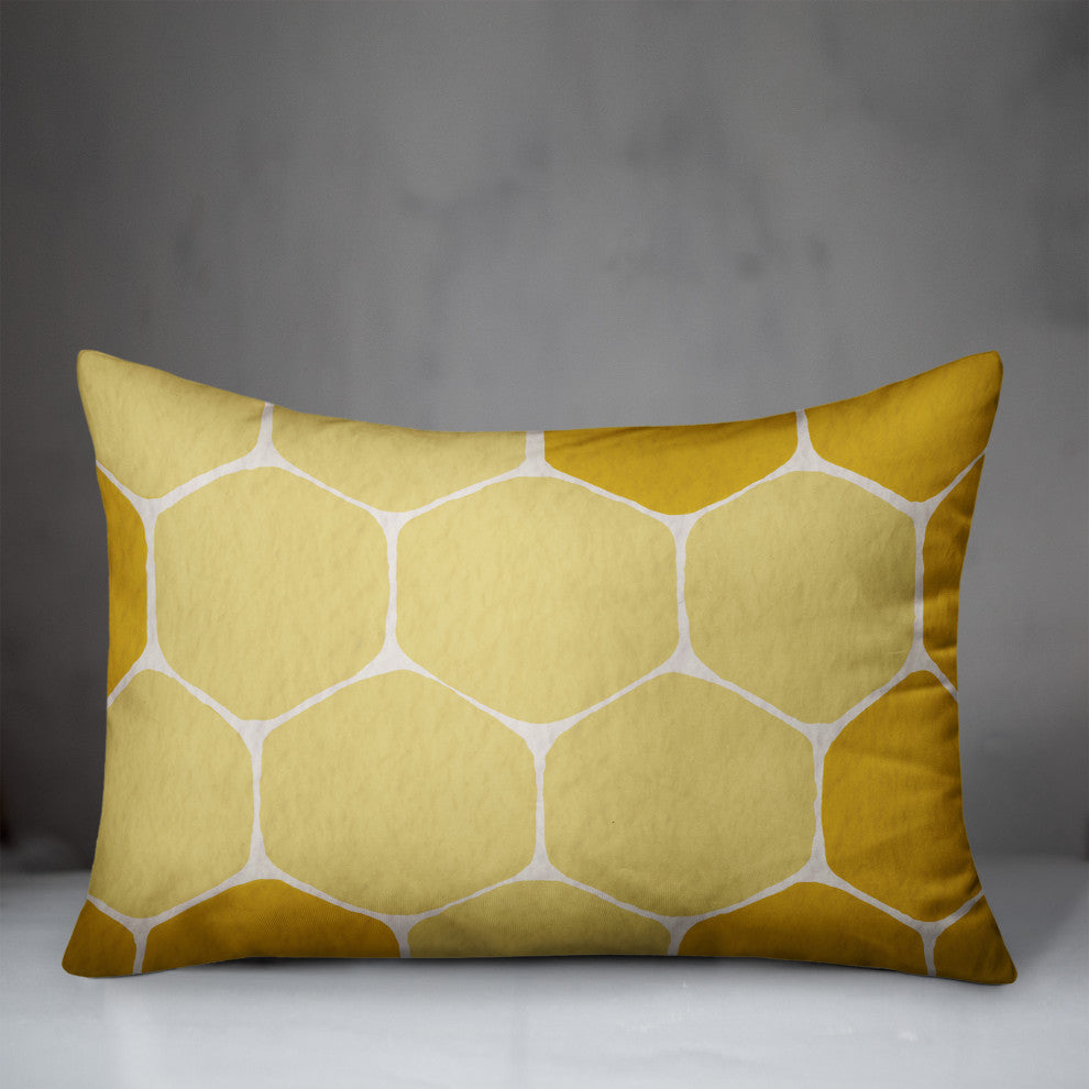 Simple Honeycomb 14x20 Spun Poly Pillow