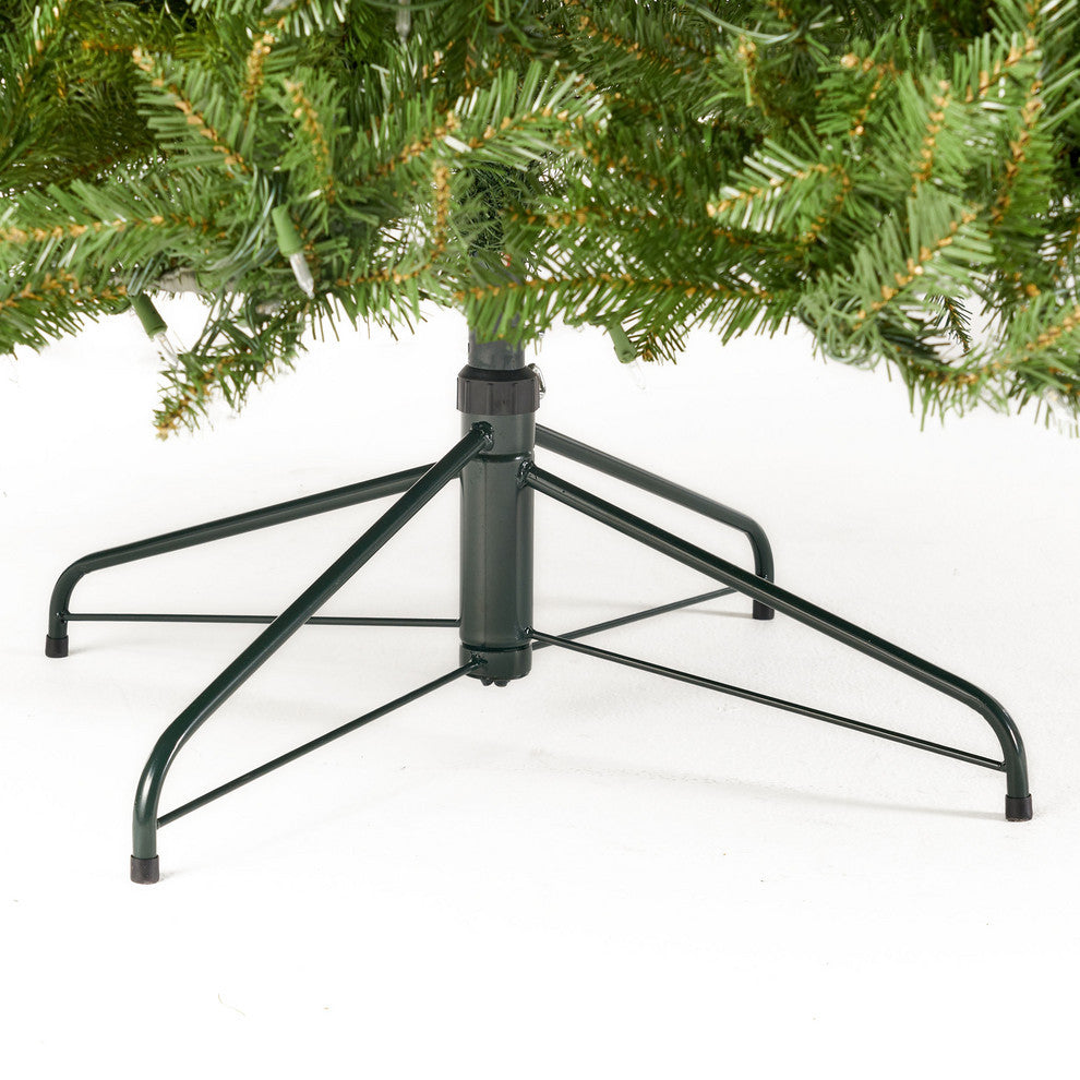 9-foot Fraser Fir  Hinged Artificial Christmas Tree, Clear Led