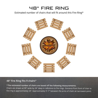 Dog N Pheasant Fire Ring, 30", 48