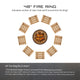 Dog N Pheasant Fire Ring, 30", 48