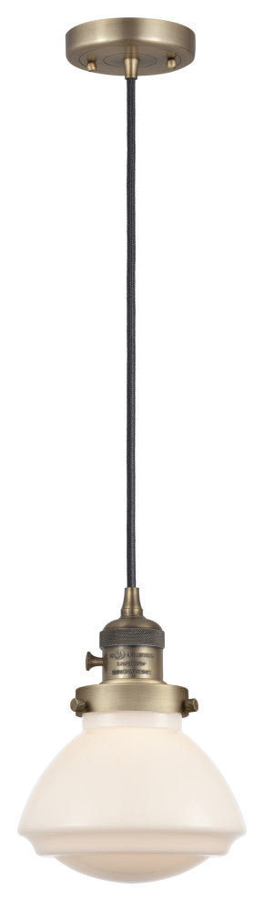 INNOVATIONS 201CSW-BB-G321-LED 1-Light Mini Pendant Brushed Brass