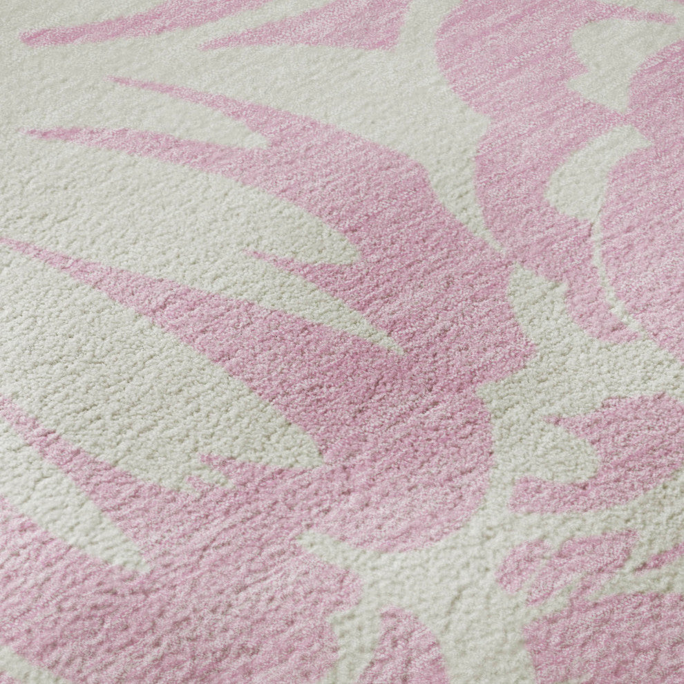 Premium Machine Washable Mayfield AMF551 Pink 3' x 5' Rug