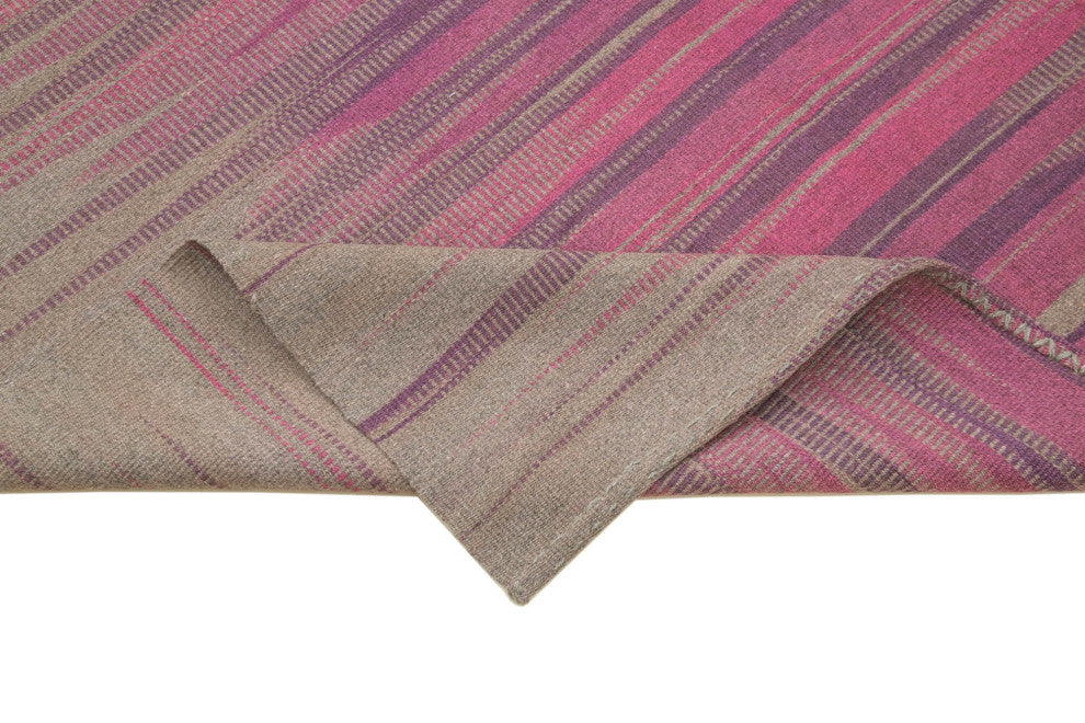 Rug N Carpet - Handmade Turkish 5' 10'' x 8' 4'' Flatweave Wool Kilim Rug