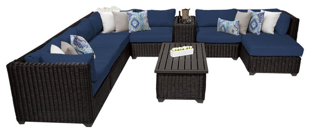 Venice 10 Piece Outdoor Wicker Patio Furniture Set 10b