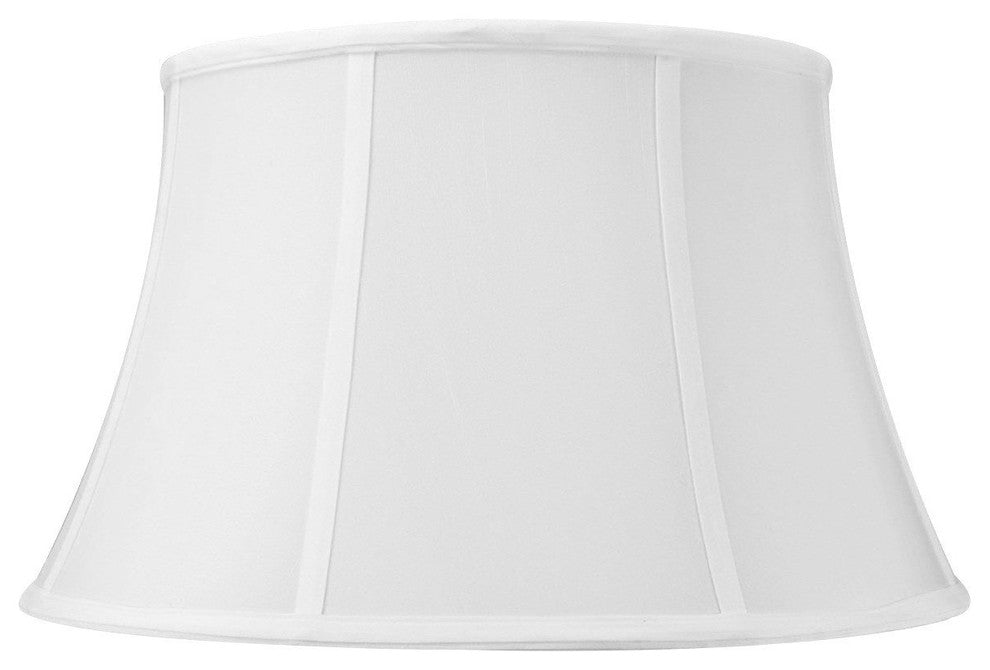 2 Light Swag Plug-In Pendant 17"w White Shantung with Diffuser, White Cord