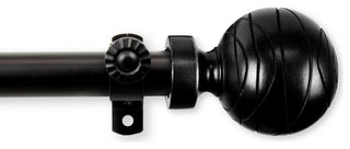 Andre Multi Angle Ceiling Rod 28-48 inch, Black, One Sided