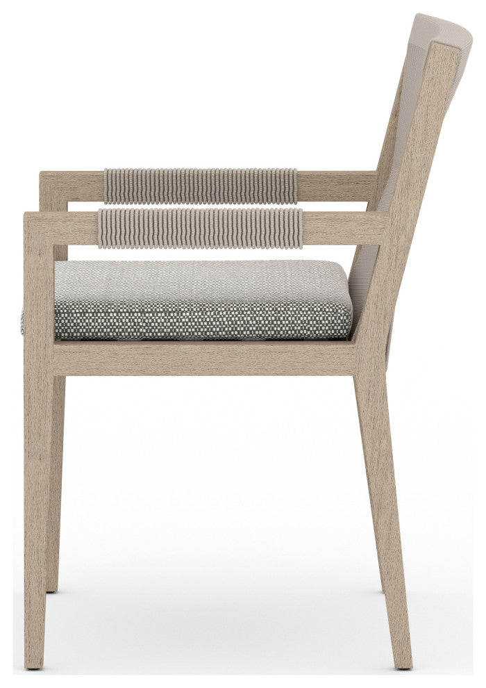 Sherwood Dining Armchair-Brown/Faye Ash
