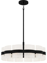 Sweeney Six Light Pendant in Matte Black