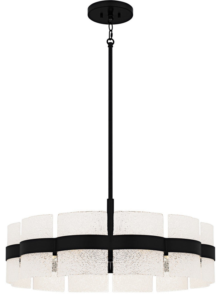 Sweeney Six Light Pendant in Matte Black
