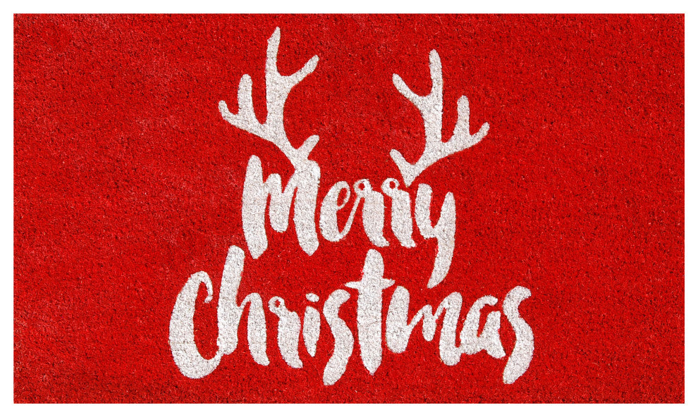 Christmas Antlers Doormat, 24'' X 36''