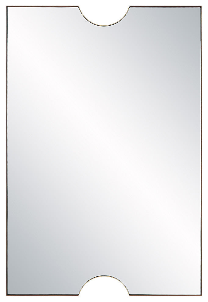 Ticket Gold Vanity Mirror