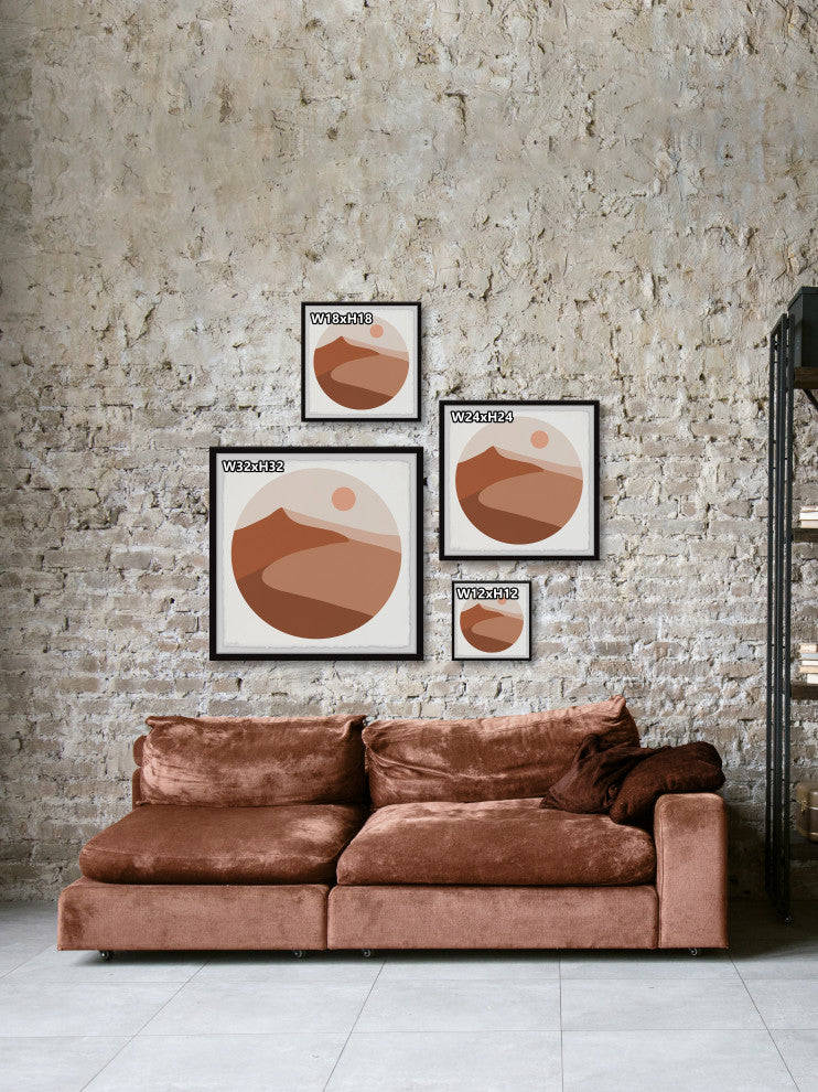 "Into the Desert" Framed Painting Print, 24x24