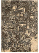 Linon Masters Barcelona Power Loomed Polypropylene 5'x7'6" Rug in Charcoal