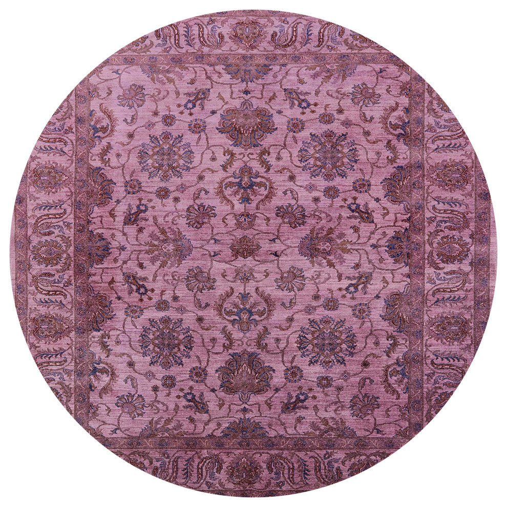 Ahgly Company Indoor Round Mid-Century Modern Area Rugs, 5' Round