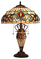 CHLOE Lighting CH3T353BV16-DT3 SERENITY Victorian 3 Light Double Lit Table Lamp