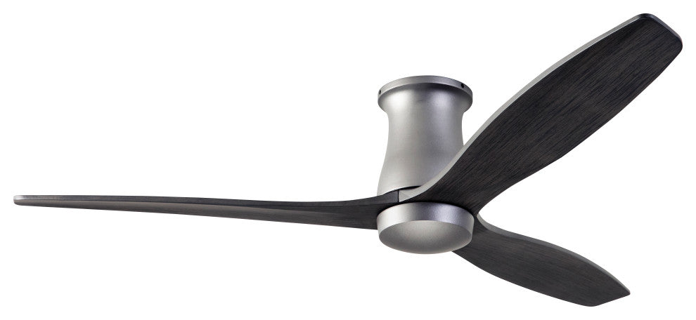 Arbor Flush Fan, Graphite, 54" Ebony Blades, No Light, Wall Control