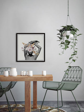 "Confident Bloom" Framed Painting Print, 24"x24"