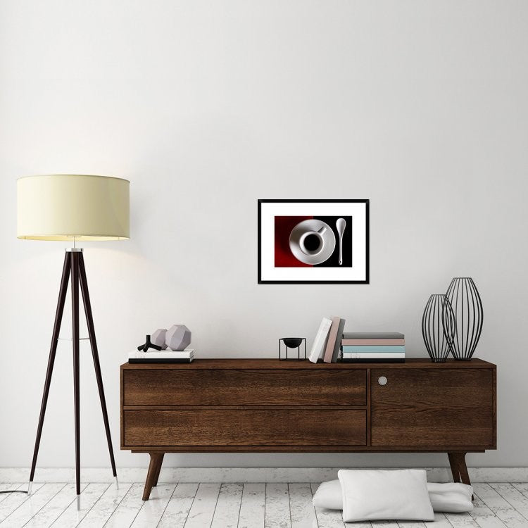 "Na Tazziurell E Caffa" Framed Digital Print by Antonio Zaccagnino, 26"x20"