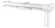 White Heavy Duty Double Traverse Rod, Center Open 48-84"