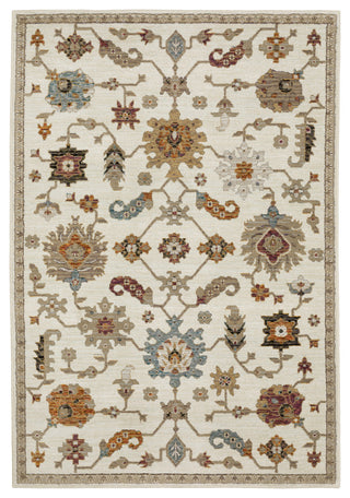 Adeline Persian Inspired Ivory/ Multi Area Rug 8'6" x 11'7"