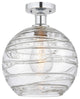 Innovations 616-1F-PC-G1213-10 1 Light Semi-Flush Mount, Polished Chrome