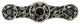 Jeweled Lily Pull Antique Brass, Blue Sodalite Natural Stone, Brite Nickel, Onyx