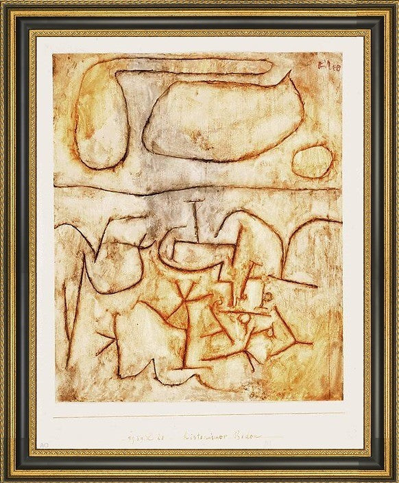 Paul Klee Historic Ground - 20" x 25" Framed Premium Canvas Print