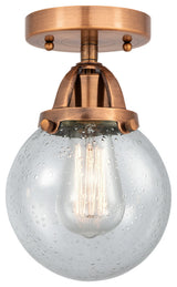 Beacon Semi-Flush Mount, Antique Copper, Seedy, Seedy