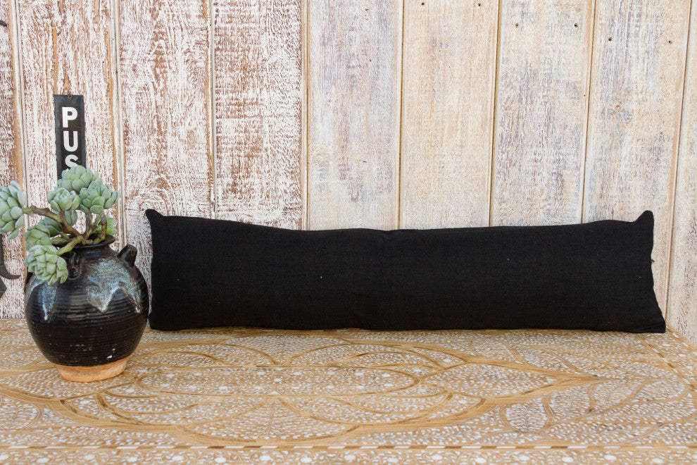 Long Vintage Mayan Brocade Zyanya Pillow