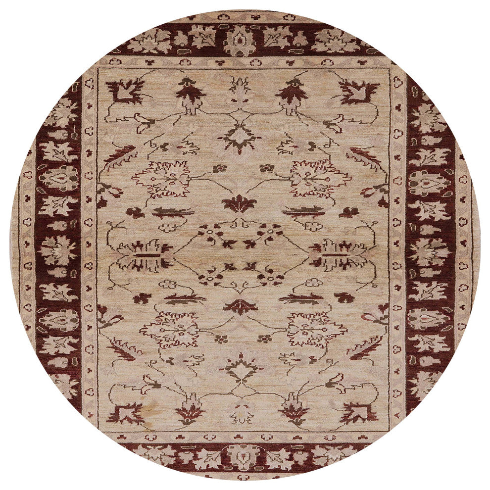 Ahgly Company Indoor Round Mid-Century Modern Area Rugs, 3' Round