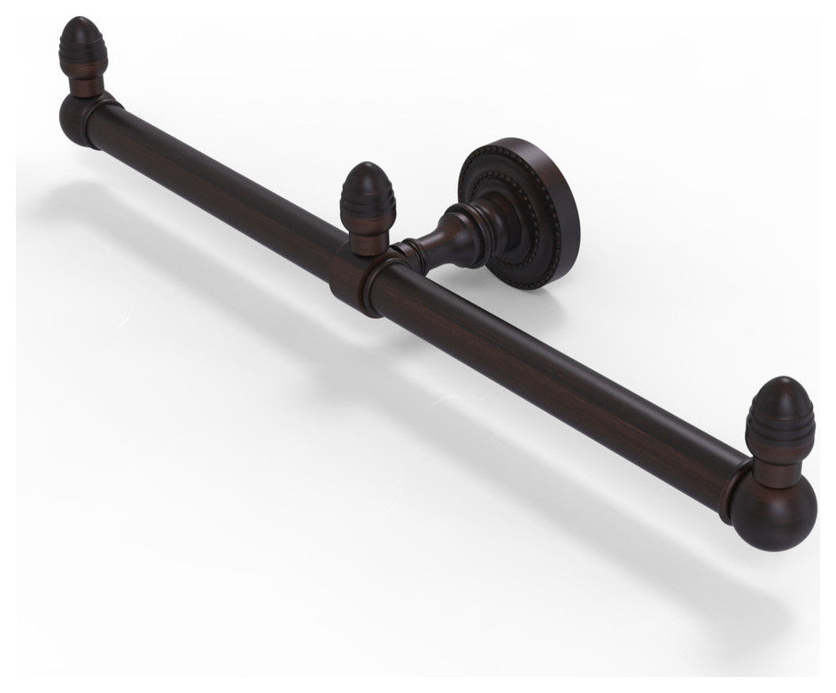 Dottingham 2 Arm Guest Towel Holder, Venetian Bronze