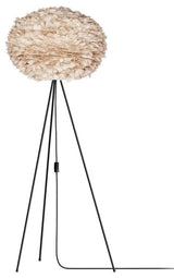 Eos Large Tripod Floor Lamp, Black/Light Brown