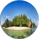 Paradise On Earth Seychelles Island, Seashore Round Wall Art, 11"