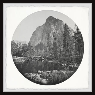 "Yosemite Half Dome" Framed Painting Print, 12x12