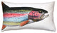 Pillow Decor - Rainbow Trout Fish Pillow 12x20