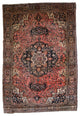 Handmade antique Persian Sarouk Farahan rug 4.1' x 6.3' (125cm x 192cm ) 1880s