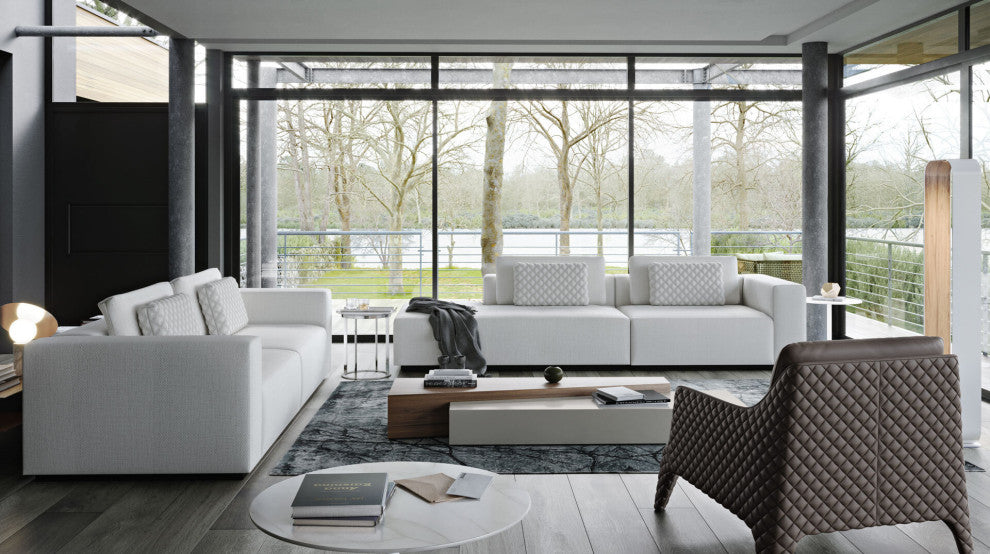 Loftus Coffee Tables in Walnut and Chateau Gray