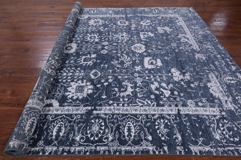 Handmade Persian Wool and Silk Rug 8' 0" X 9' 8" Q6273