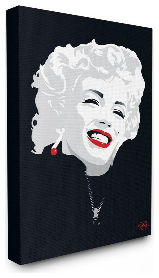 Stupell Industries Abstract Marilyn Portrait Vintage Movie Star, 24 x 30
