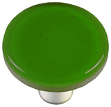 Lt. Green Knob Round, Black Post