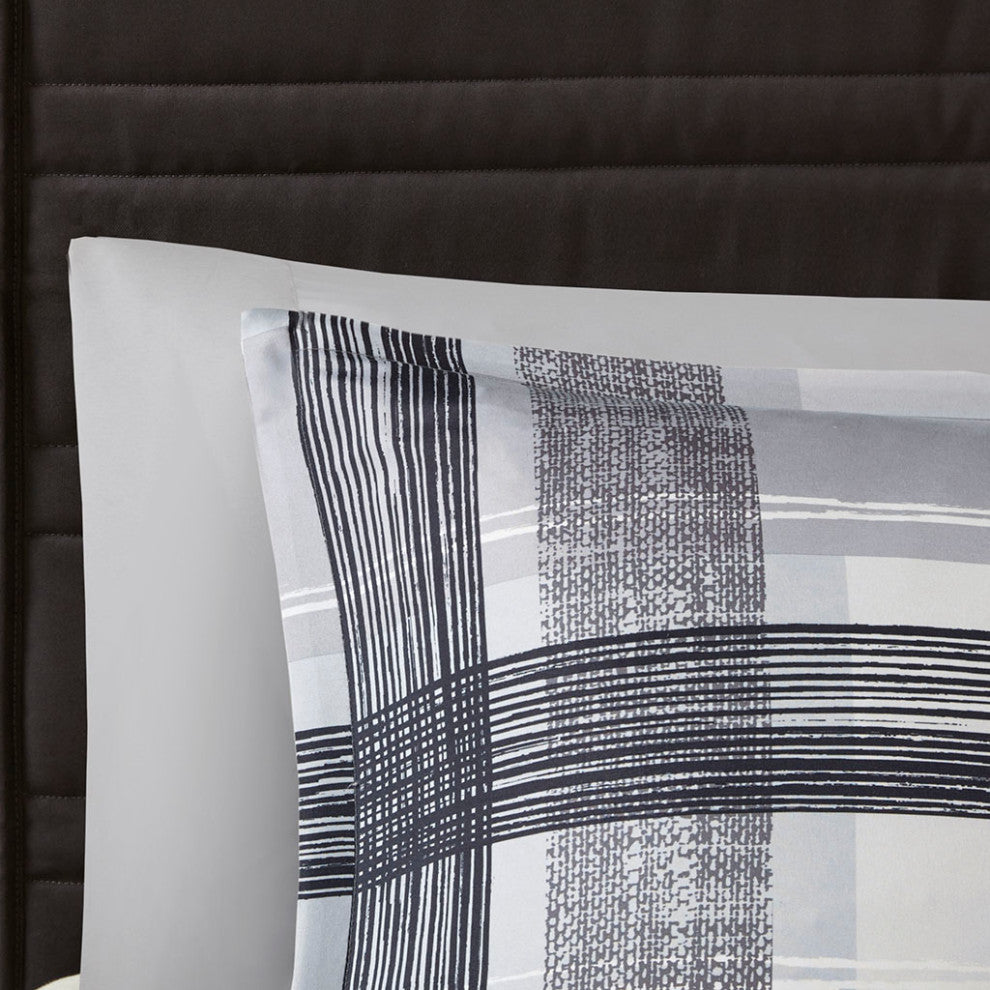Intelligent Design Rudy Plaid Comforter Set, Black
