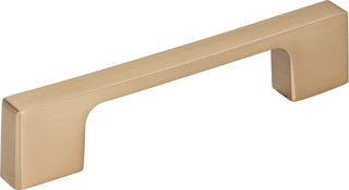 Atlas Homewares A836 Thin Square 3-3/4 Inch Center to Center - Matte Black