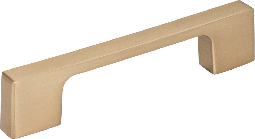 Atlas Homewares A836 Thin Square 3-3/4 Inch Center to Center - Matte Black