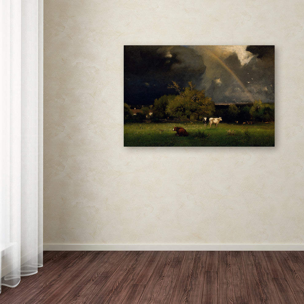 George Inness 'The Rainbow' Canvas Art, 24 x 16